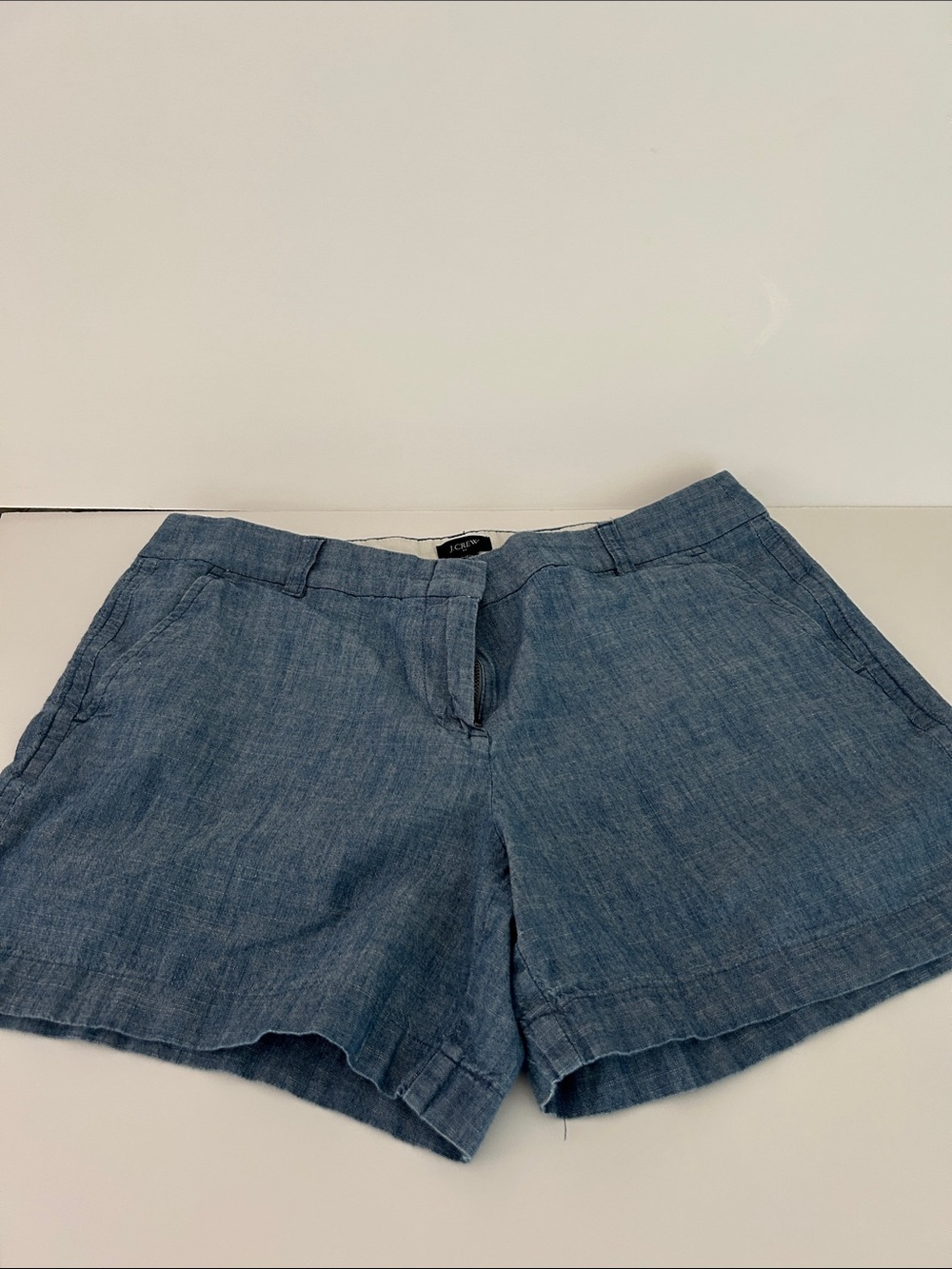 Woman’s J Crew Chambray Shorts - Light Blue
